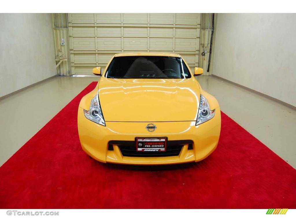2009 370Z Coupe - Chicane Yellow / Black Cloth photo #2