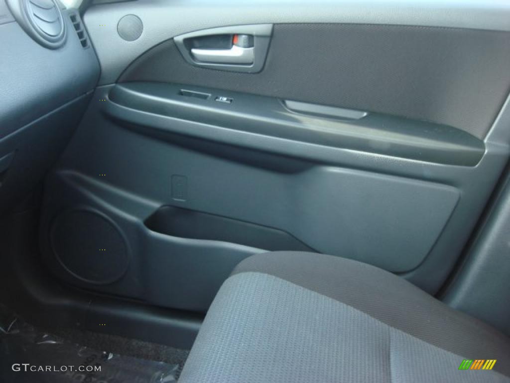 2009 SX4 Sedan - Vapor Blue Metallic / Black photo #14