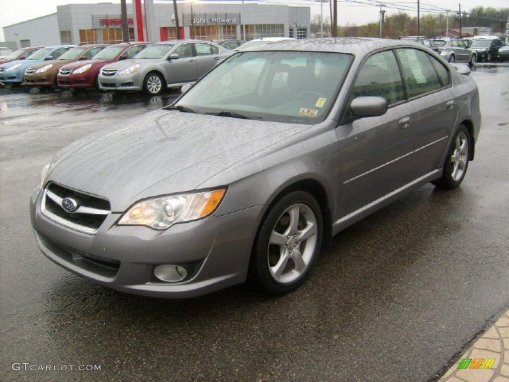 2008 Legacy 2.5i Limited Sedan - Quartz Silver Metallic / Off Black photo #3