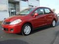 2010 Red Brick Metallic Nissan Versa 1.8 S Sedan  photo #6