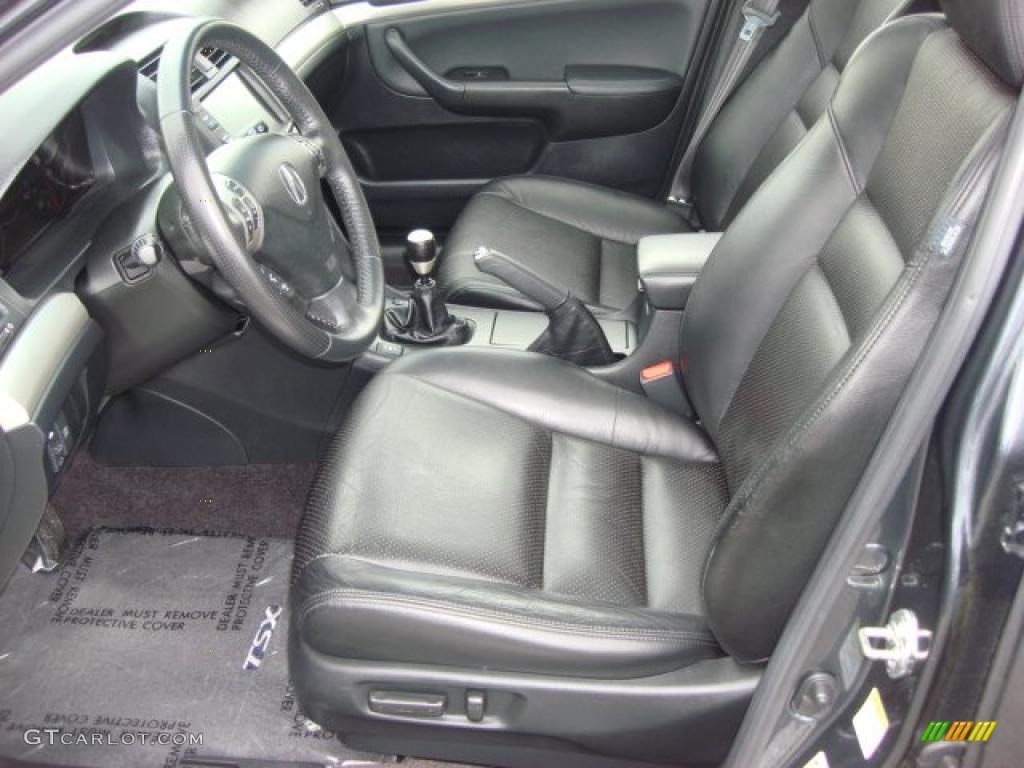 Ebony Interior 2008 Acura TSX Sedan Photo #48451038