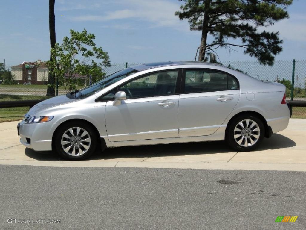 Alabaster Silver Metallic 2010 Honda Civic EX Sedan Exterior Photo #48451422