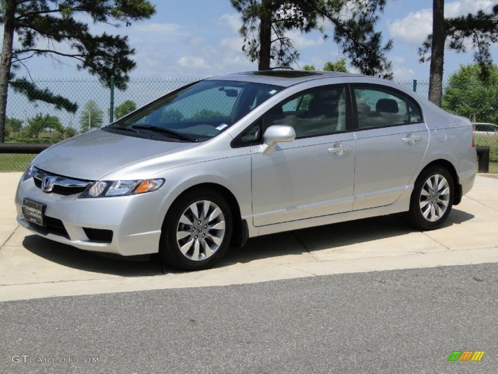 Alabaster Silver Metallic 2010 Honda Civic EX Sedan Exterior Photo #48451446