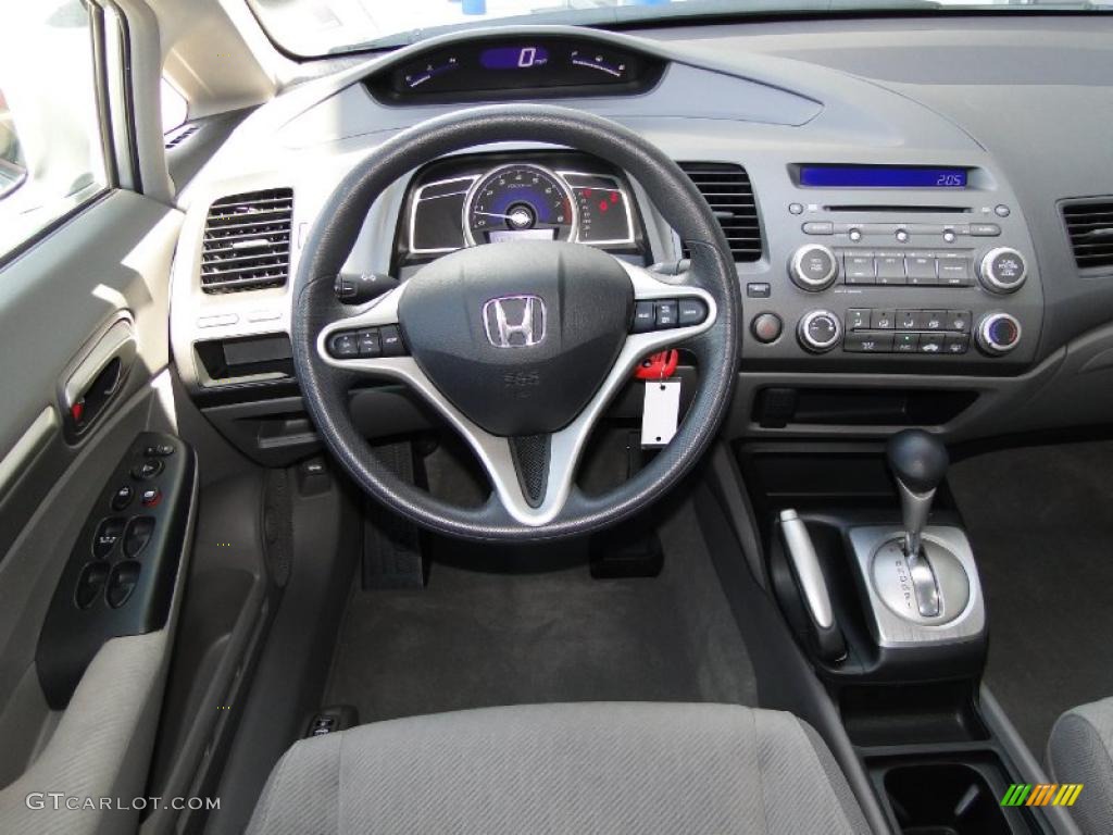 2010 Honda Civic EX Sedan Gray Dashboard Photo #48451533