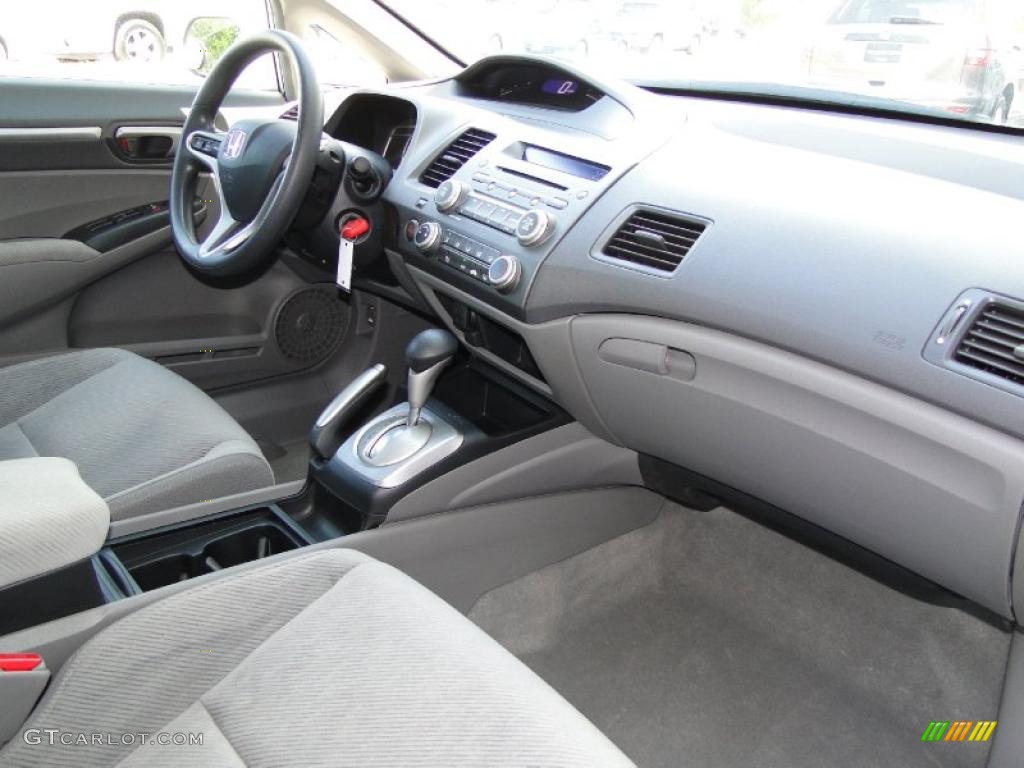 2010 Honda Civic EX Sedan Gray Dashboard Photo #48451570