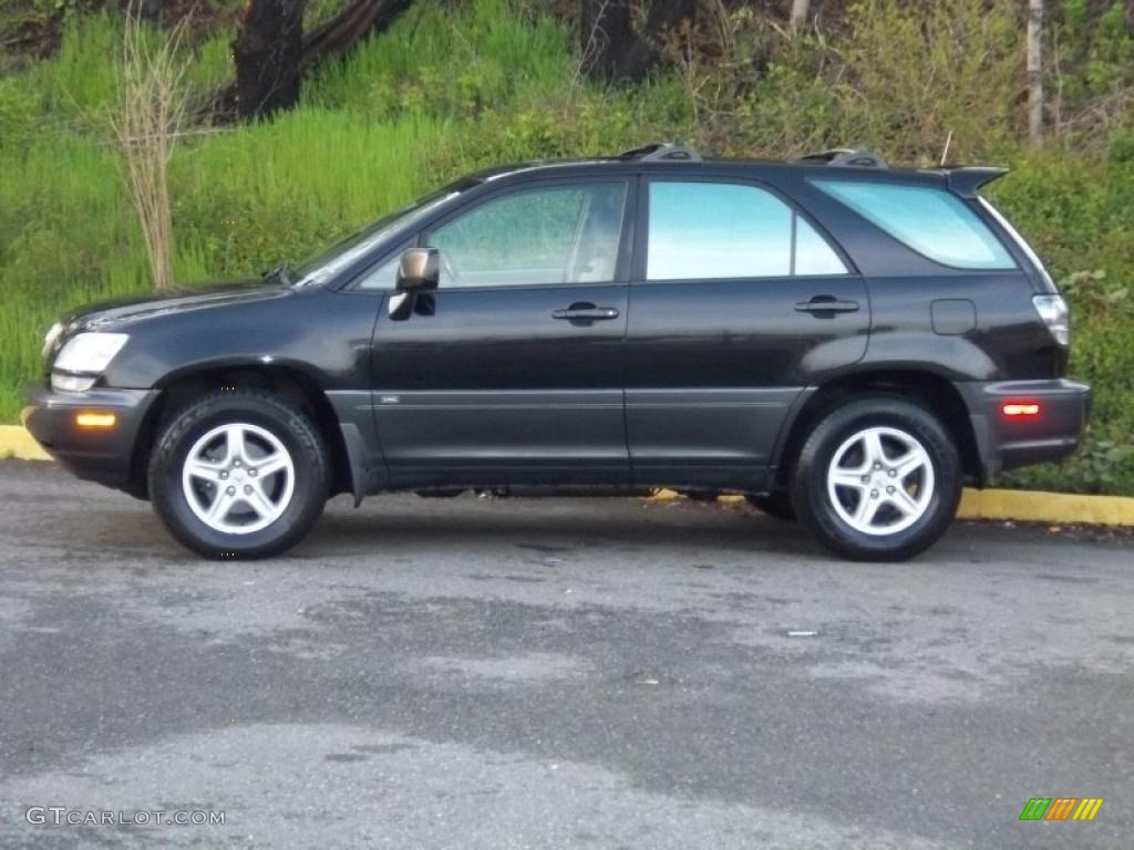 2001 RX 300 AWD - Black Onyx / Ivory photo #3