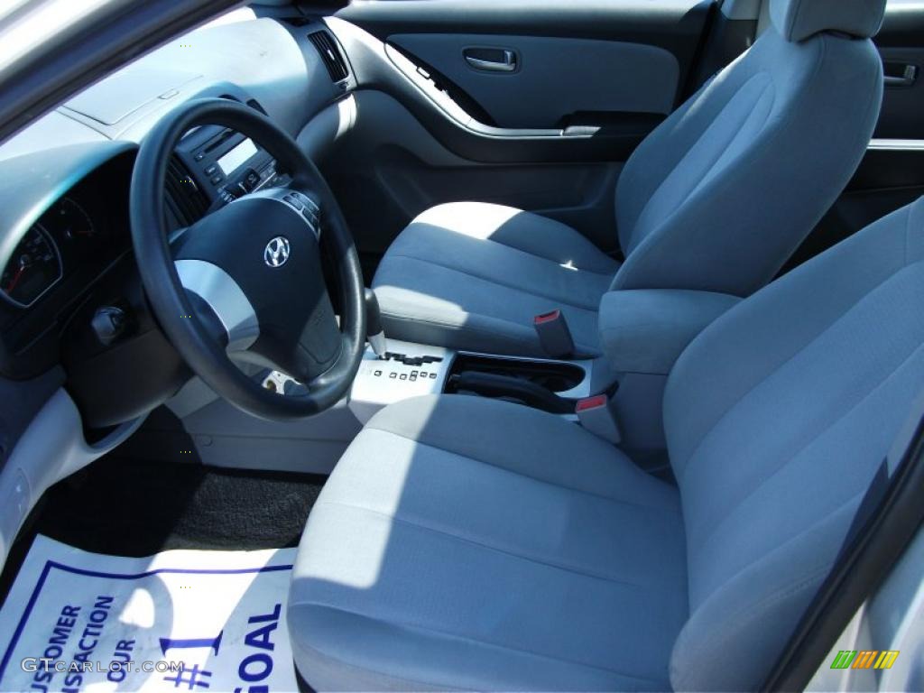 2009 Elantra SE Sedan - Quicksilver / Gray photo #3