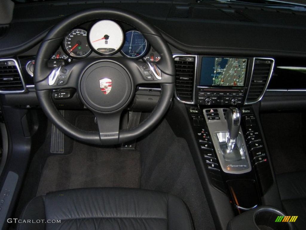 2010 Porsche Panamera S Black Dashboard Photo #48454495