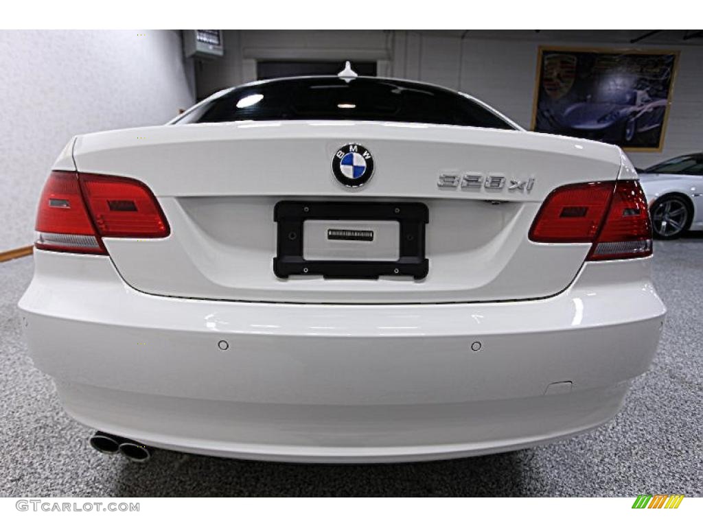 2008 3 Series 328xi Coupe - Alpine White / Black photo #5