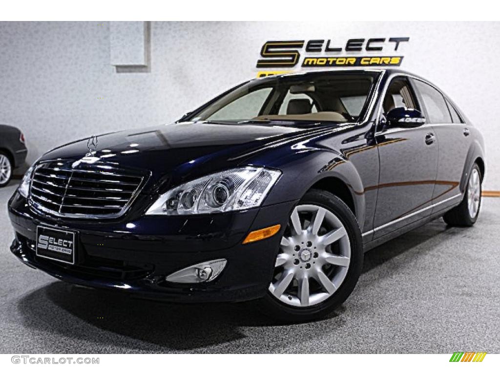 2008 S 550 4Matic Sedan - Capri Blue Metallic / Cashmere/Savanna photo #1