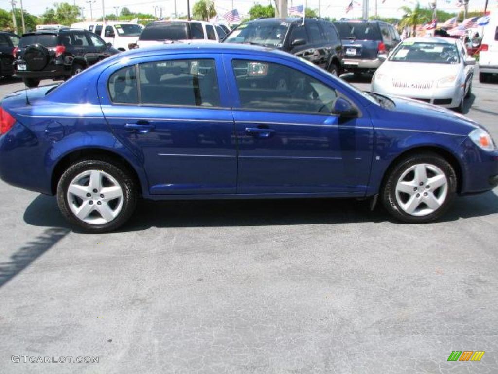 2007 Cobalt LT Sedan - Pace Blue / Gray photo #12