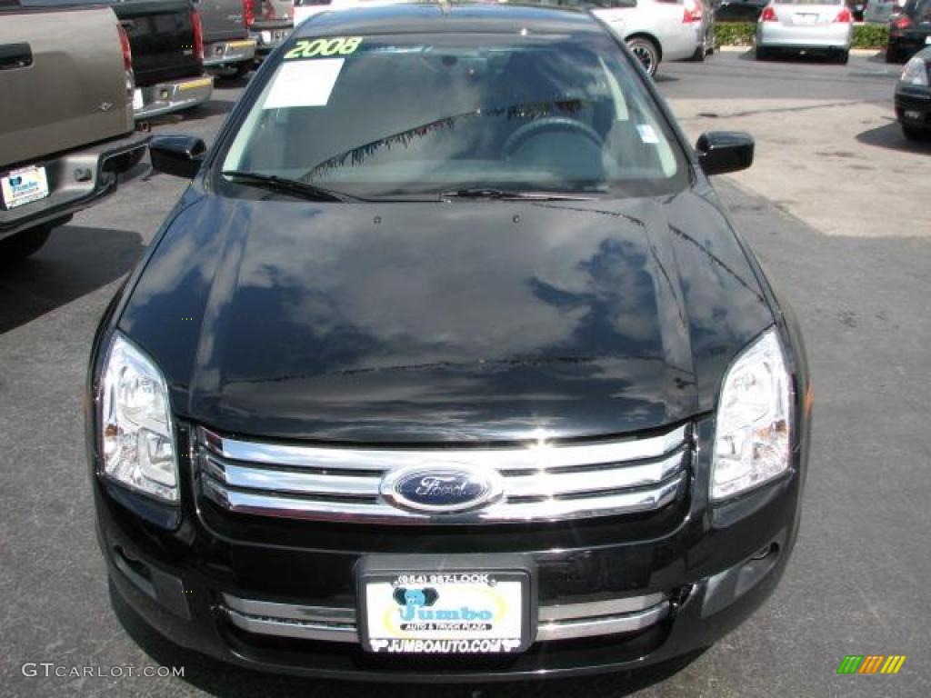 2008 Fusion SE - Black Ebony / Charcoal Black photo #3