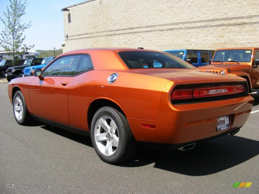 Toxic Orange Pearl 2011 Dodge Challenger SE Exterior Photo #48458369