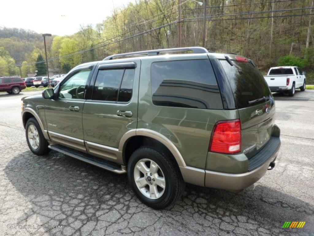 2004 Explorer Eddie Bauer 4x4 - Estate Green Metallic / Medium Parchment photo #4