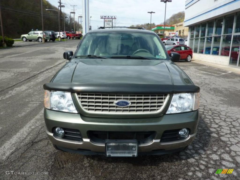 2004 Explorer Eddie Bauer 4x4 - Estate Green Metallic / Medium Parchment photo #6