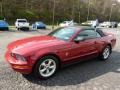 2008 Dark Candy Apple Red Ford Mustang V6 Premium Convertible  photo #5
