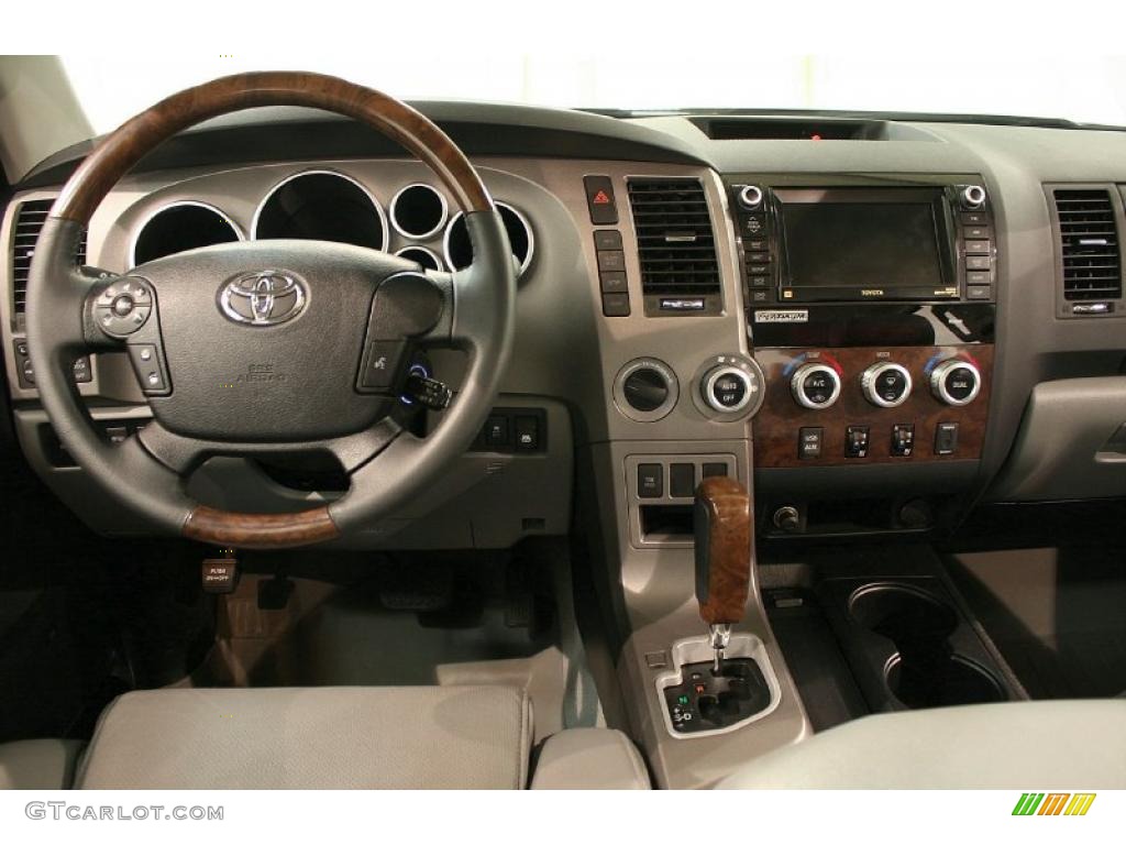 2010 Toyota Tundra Platinum CrewMax 4x4 Graphite Gray Dashboard Photo #48464394
