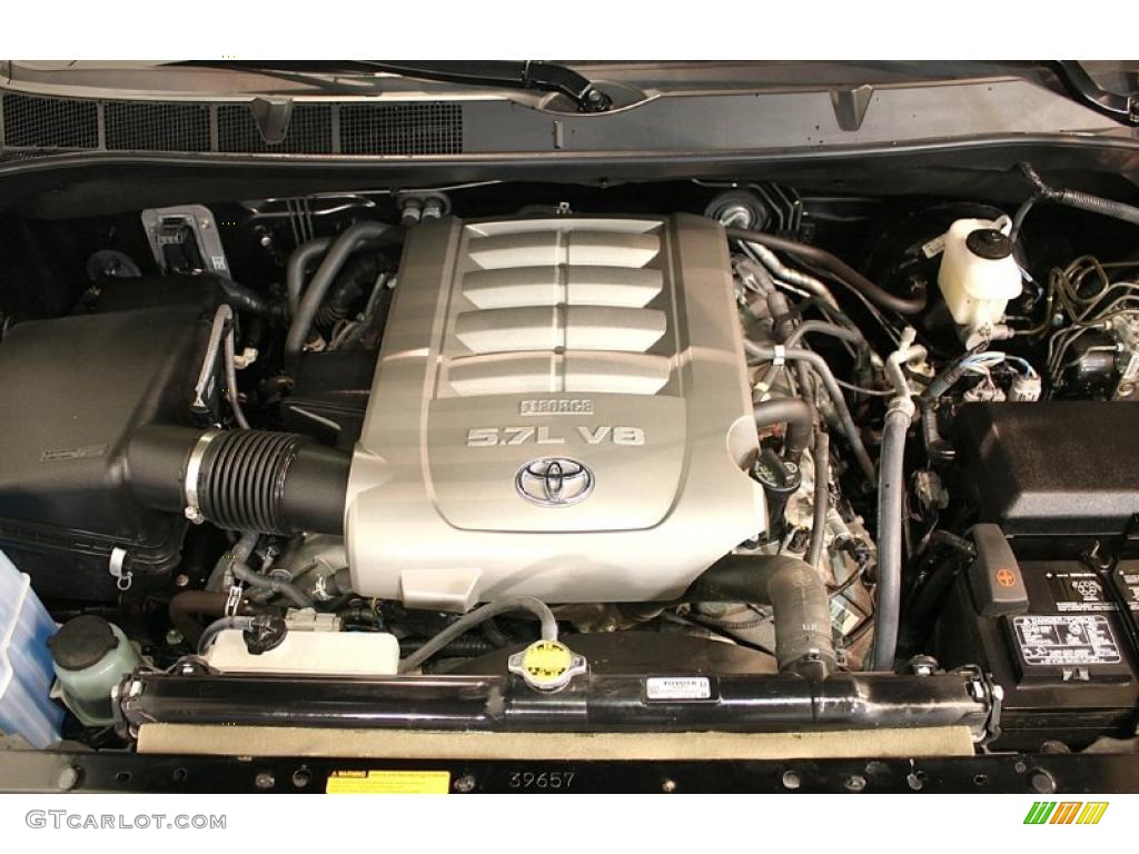 2010 Toyota Tundra Platinum CrewMax 4x4 5.7 Liter i-Force DOHC 32-Valve Dual VVT-i V8 Engine Photo #48464454