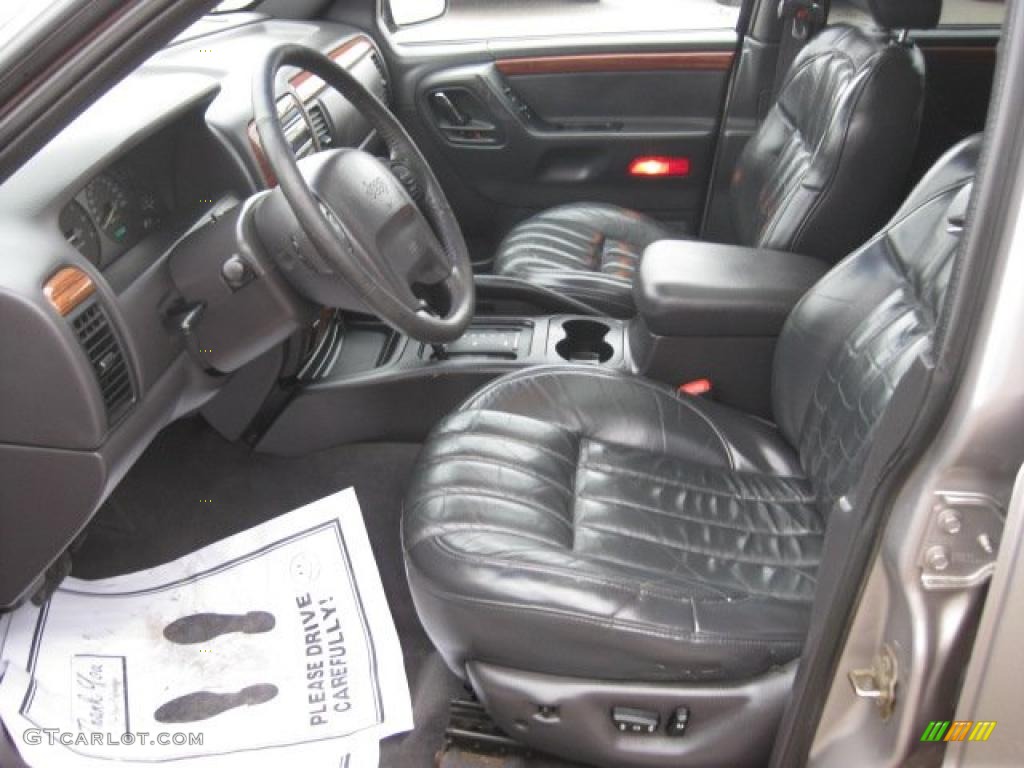 1999 Grand Cherokee Limited 4x4 - Bright Platinum Metallic / Agate photo #2