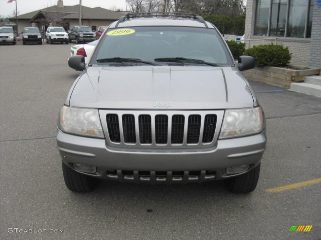 1999 Grand Cherokee Limited 4x4 - Bright Platinum Metallic / Agate photo #11
