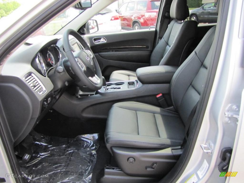 Black Interior 2011 Dodge Durango Citadel Photo #48464982