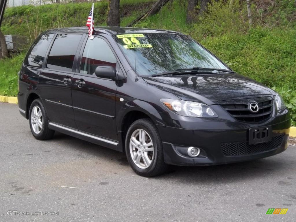 Black Mica 2004 Mazda MPV LX Exterior Photo #48466053
