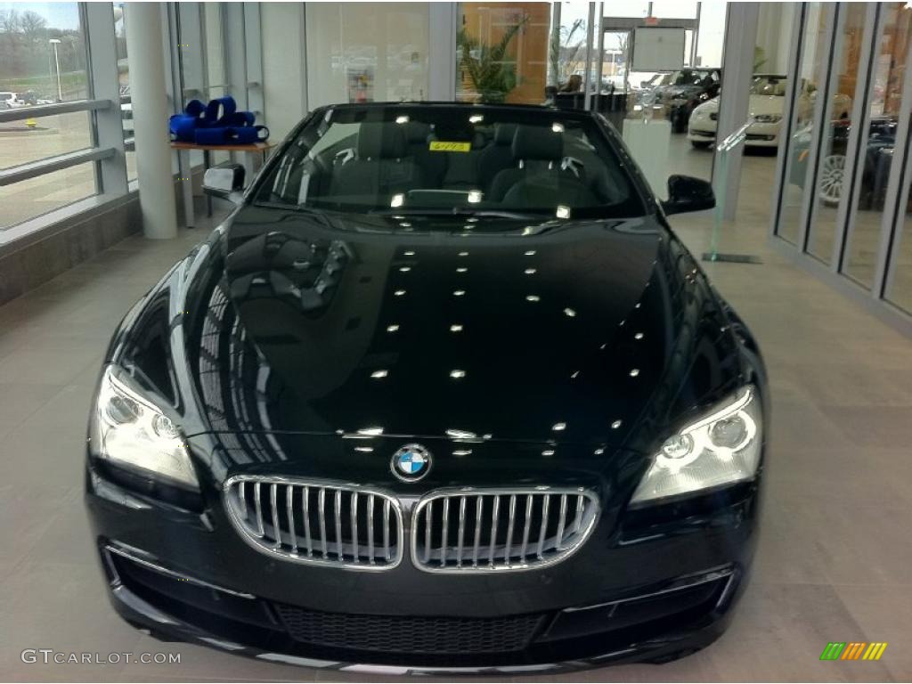 Black Sapphire Metallic 2012 BMW 6 Series 650i Convertible Exterior Photo #48466371