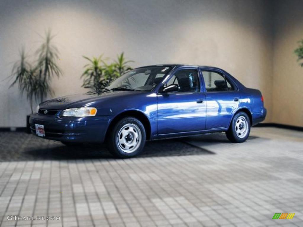 1999 Corolla VE - Twilight Blue Pearl / Pebble Beige photo #2
