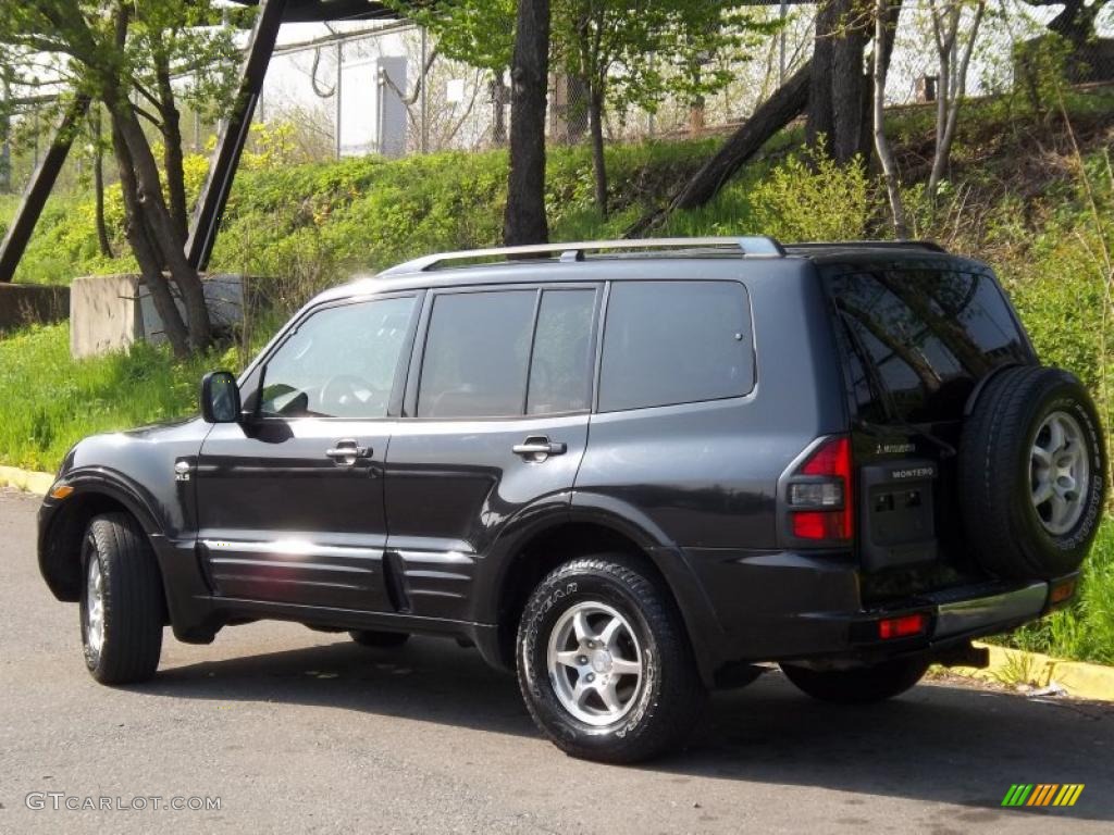 2001 Montero XLS 4x4 - Solano Black Pearl / Gray photo #3