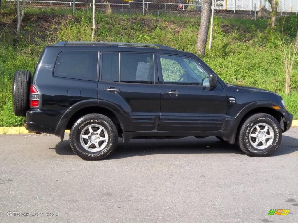 2001 Montero XLS 4x4 - Solano Black Pearl / Gray photo #5