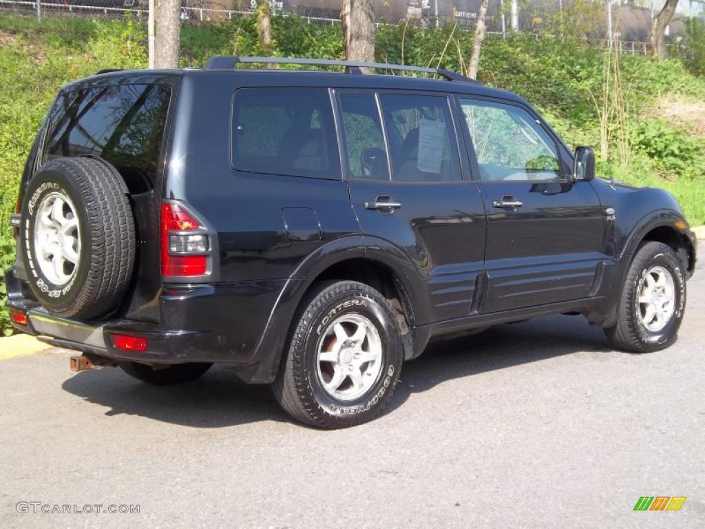 2001 Montero XLS 4x4 - Solano Black Pearl / Gray photo #6