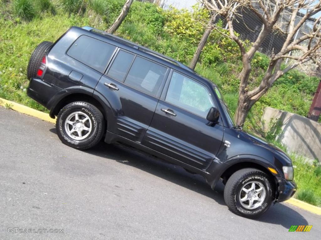 2001 Montero XLS 4x4 - Solano Black Pearl / Gray photo #21