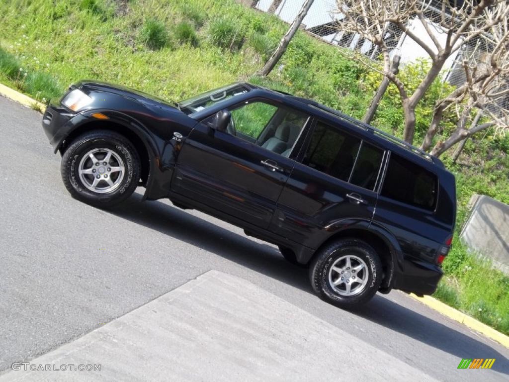 2001 Montero XLS 4x4 - Solano Black Pearl / Gray photo #25