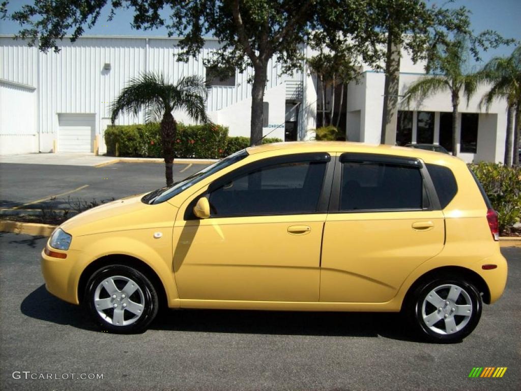Summer Yellow 2006 Chevrolet Aveo LS Hatchback Exterior Photo #48467118