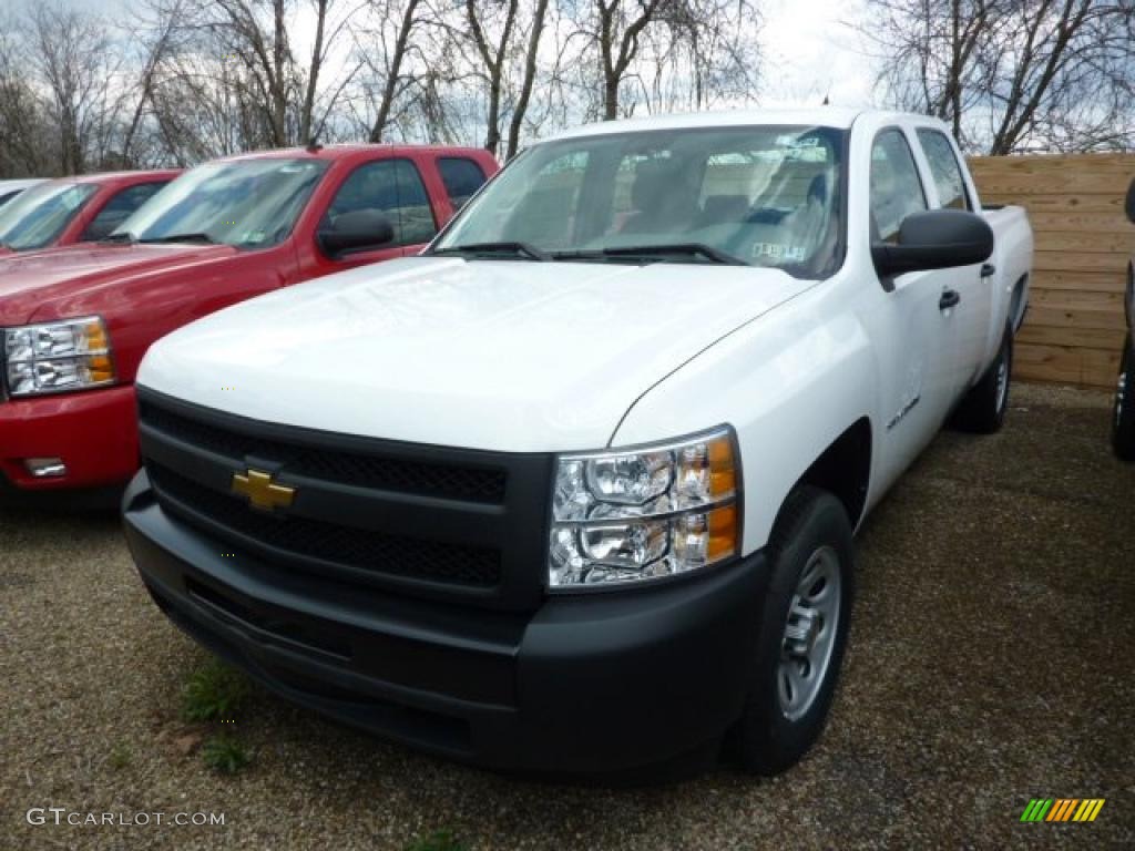 2010 Silverado 1500 Crew Cab - Summit White / Dark Titanium photo #1