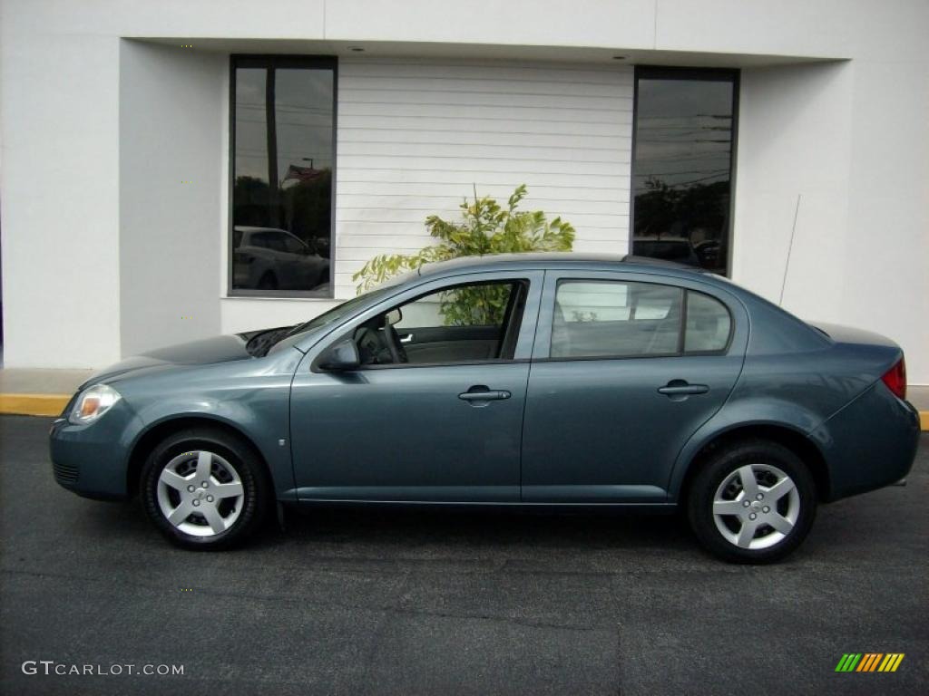 2007 Cobalt LT Sedan - Blue Granite Metallic / Gray photo #3