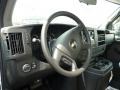 Medium Pewter 2011 Chevrolet Express Cutaway 3500 Utility Van Steering Wheel