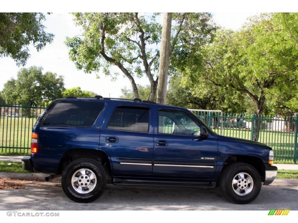 2001 Tahoe LT 4x4 - Indigo Blue Metallic / Tan/Neutral photo #8