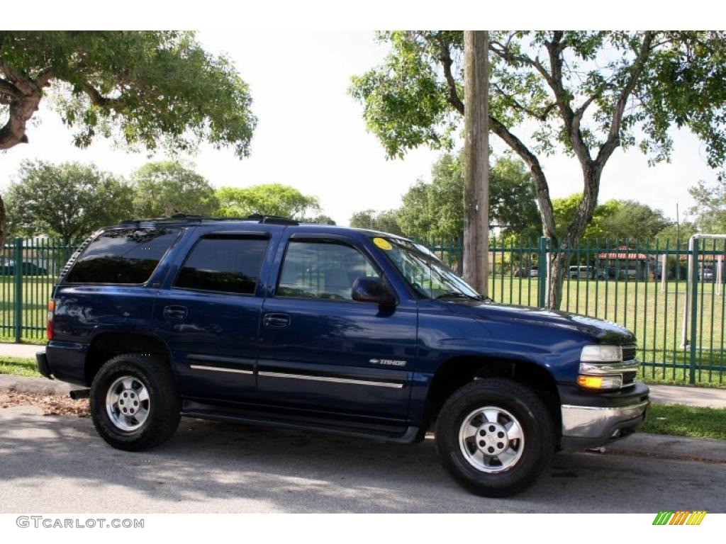 2001 Tahoe LT 4x4 - Indigo Blue Metallic / Tan/Neutral photo #10