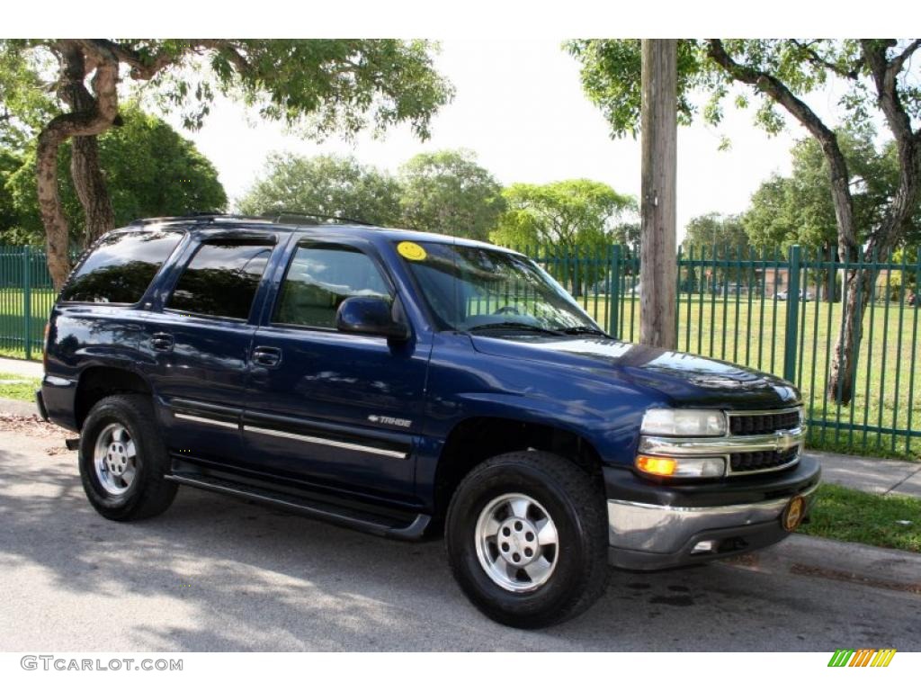 2001 Tahoe LT 4x4 - Indigo Blue Metallic / Tan/Neutral photo #11