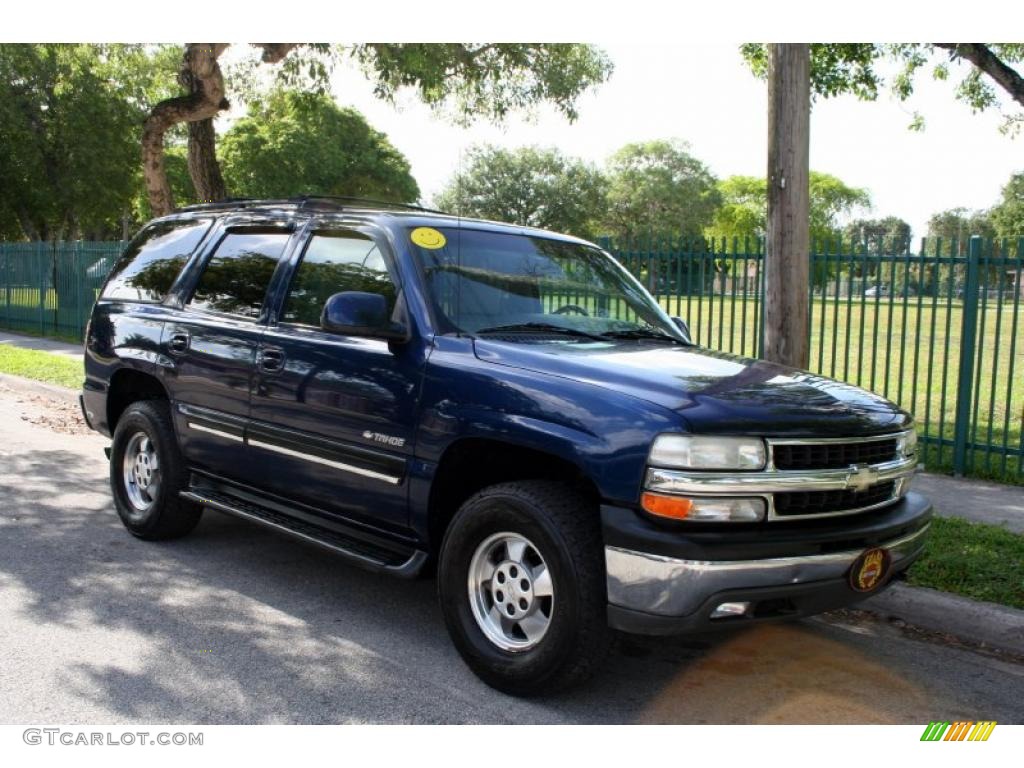 2001 Tahoe LT 4x4 - Indigo Blue Metallic / Tan/Neutral photo #12