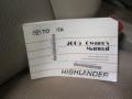 Black - Highlander 4WD Photo No. 20