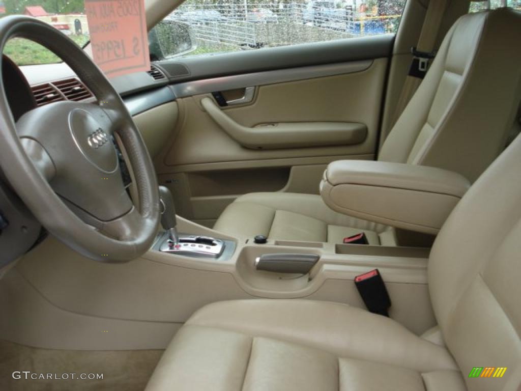 2005 A4 1.8T quattro Sedan - Canvas Beige Metallic / Beige photo #10