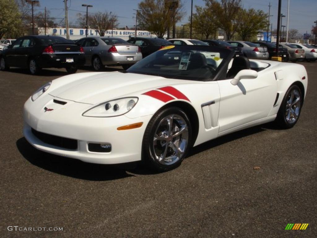 2010 Corvette Grand Sport Convertible - Arctic White / Dark Titanium photo #10