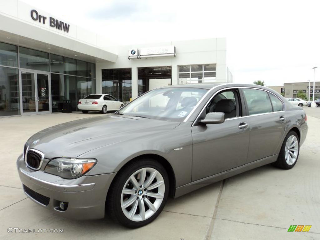 2008 7 Series 750Li Sedan - Sterling Grey Metallic / Flannel Grey photo #1