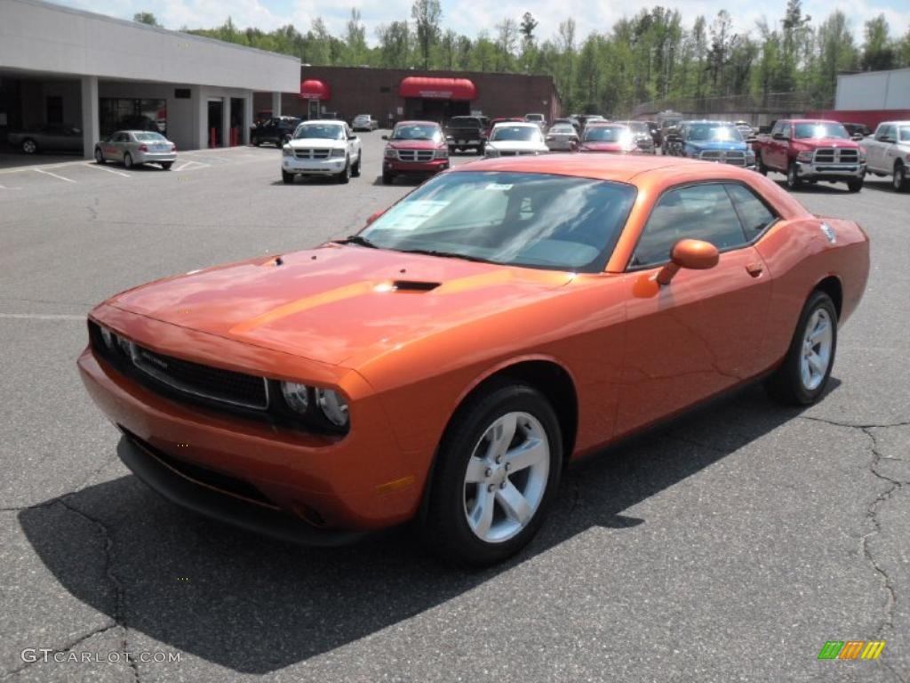Toxic Orange Pearl 2011 Dodge Challenger SE Exterior Photo #48471537