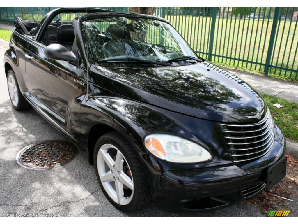 2005 PT Cruiser GT Convertible - Black / Dark Slate Gray photo #15