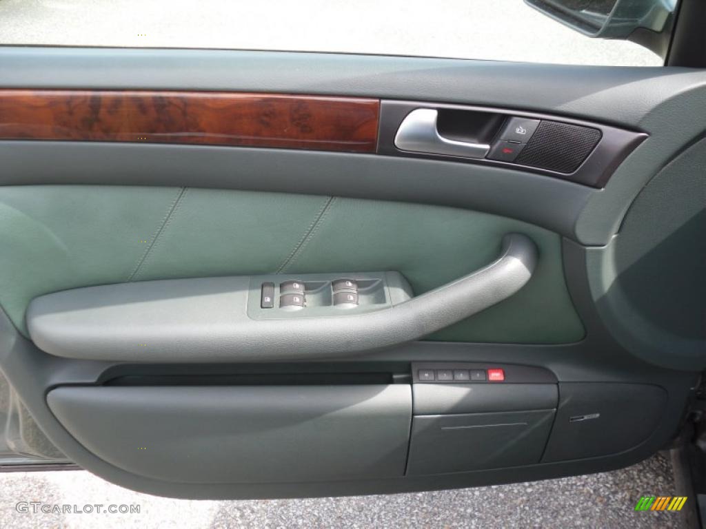 2004 Audi Allroad 2.7T quattro Avant Fern Green/Desert Grass Door Panel Photo #48471792