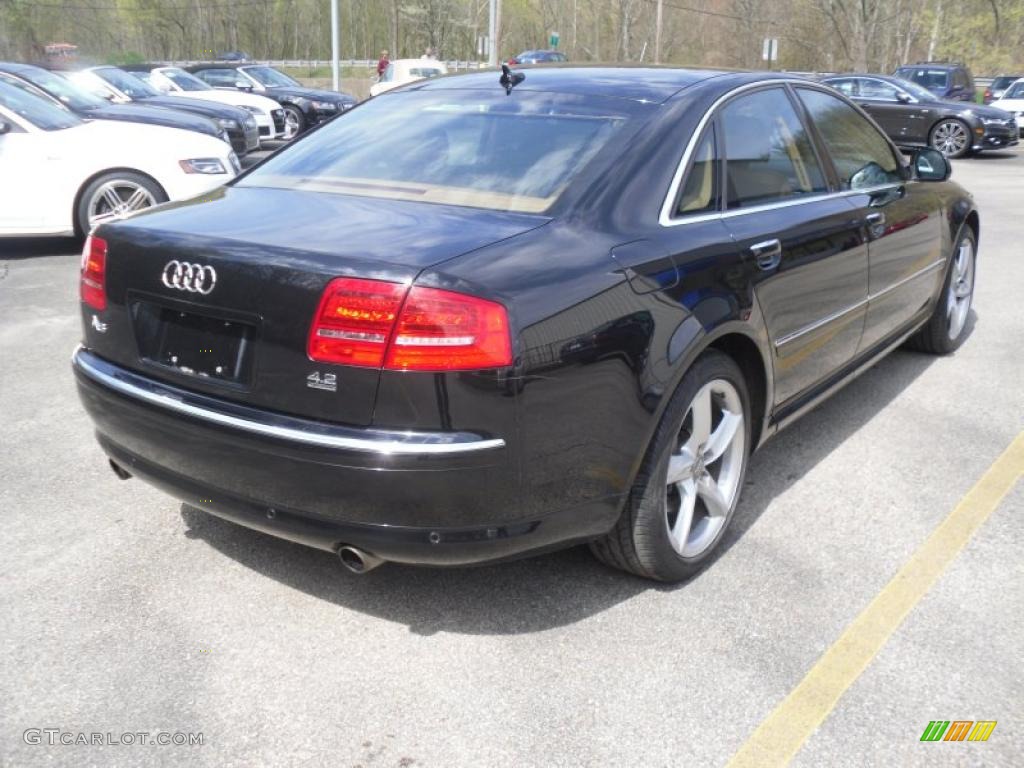 Brilliant Black 2008 Audi A8 4.2 quattro Exterior Photo #48472014