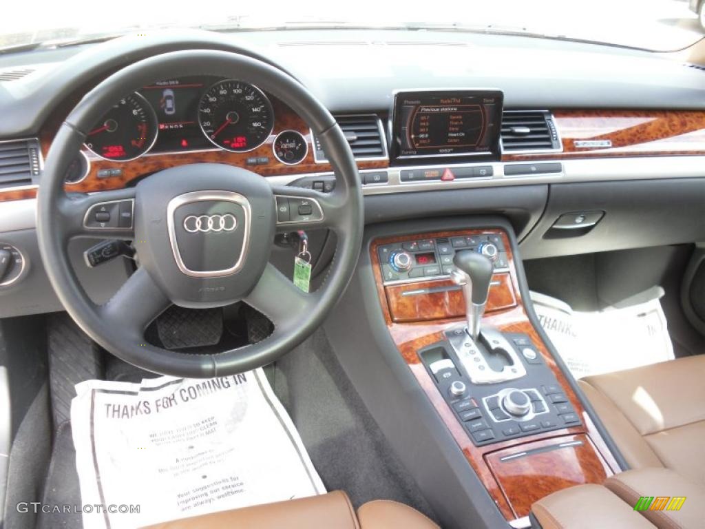 2008 Audi A8 4.2 quattro Amaretto Dashboard Photo #48472059